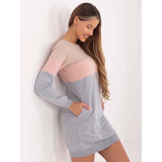 Suknelė-RV-SK-5869.04-tamsiai smėlio spalvos 7