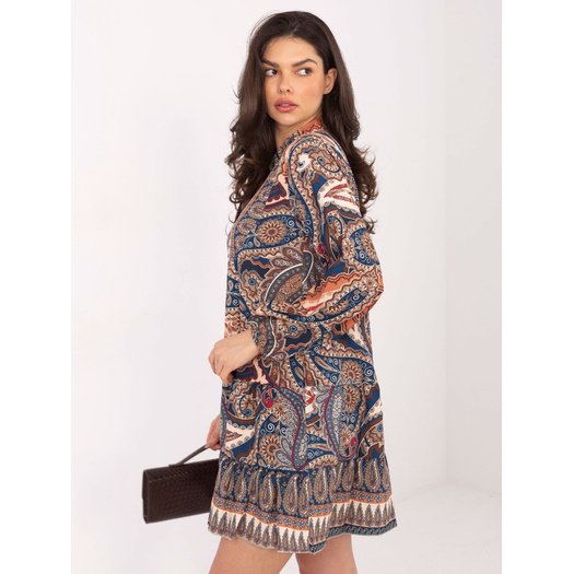 Suknelė-DHJ-SK-15053.61-tamsiai mėlyna 2