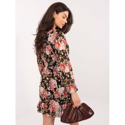 Suknelė-DHJ-SK-12220-2.14P-juoda-rožinė 6