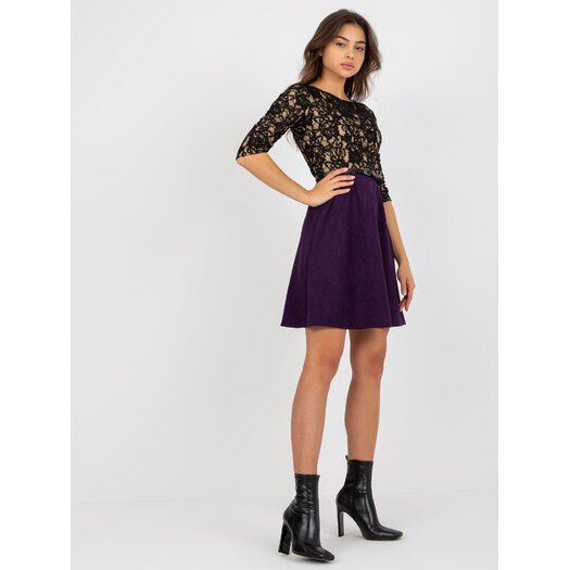 Suknelė-LK-SK-506582.04P-tamsiai violetinė