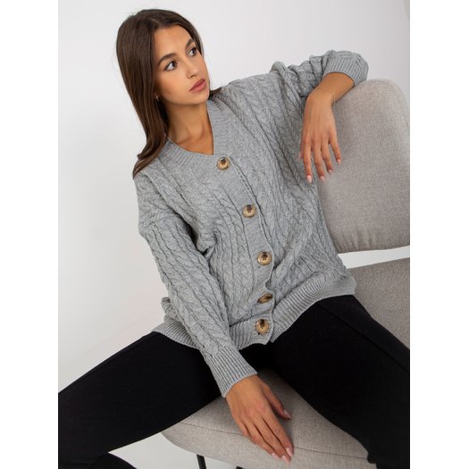 Megztinis-LC-SW-8008.80P-pilkas