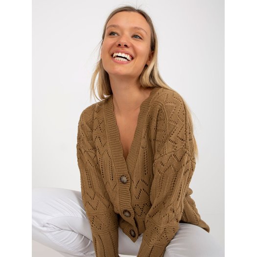 Sweter-LC-SW-8022.04P-ciemny bezowy 8