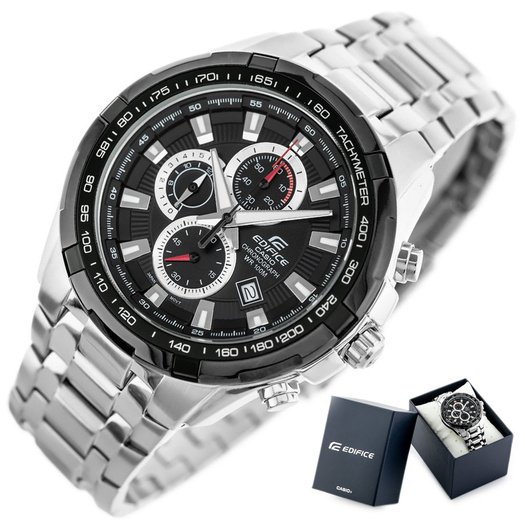 CASIO EDIFICE MEN S WATCH EFR-539D-1A - 10ATM (zd114a) + BOX 7