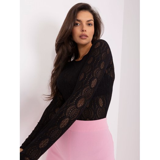 Triko palaidinė moterims  LK-BO-509361.50P-juodas 4