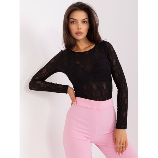 Triko palaidinė moterims  LK-BO-509361.50P-juodas 1