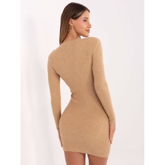 Sukienka-DHJ-SK-F3622.23X-camelowy 14 Sukienka-DHJ-SK-F3622.23X-camelowy 14