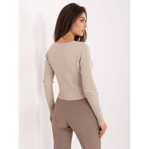 Sweter-PM-SW-R1639.27-beżowy 1