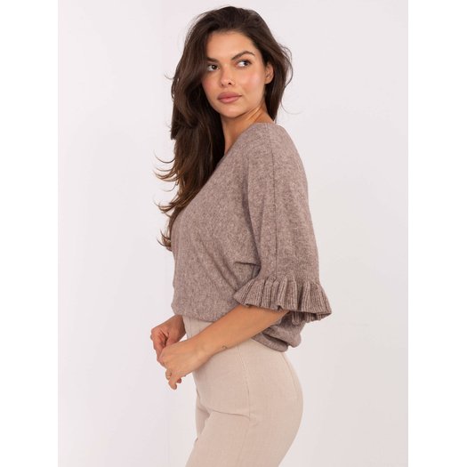 Sweter-IT-SW-99244.65-ciemny bezowy 2