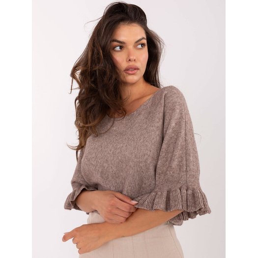 Sweter-IT-SW-99244.65-ciemny bezowy 3