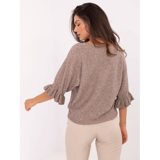 Sweter-IT-SW-99244.65-ciemny bezowy 1