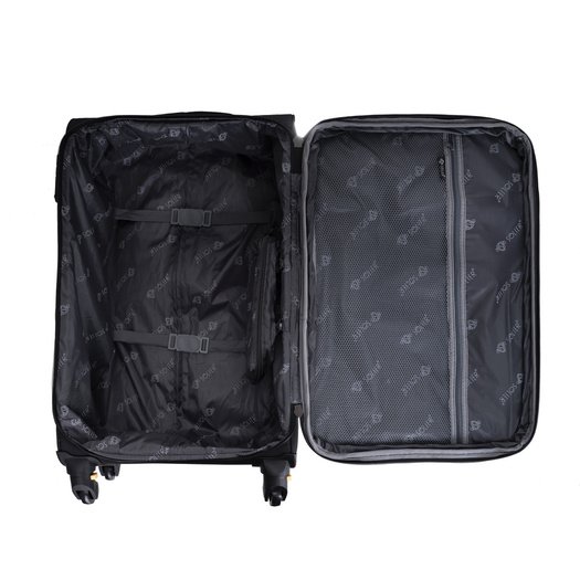Lagaminas Solier XL STL1651 - Juodas, ruda
