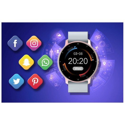 Išmanusis laikrodis unisex GRAVITY GT1-6 - Pulsometras,  (sg015f)
