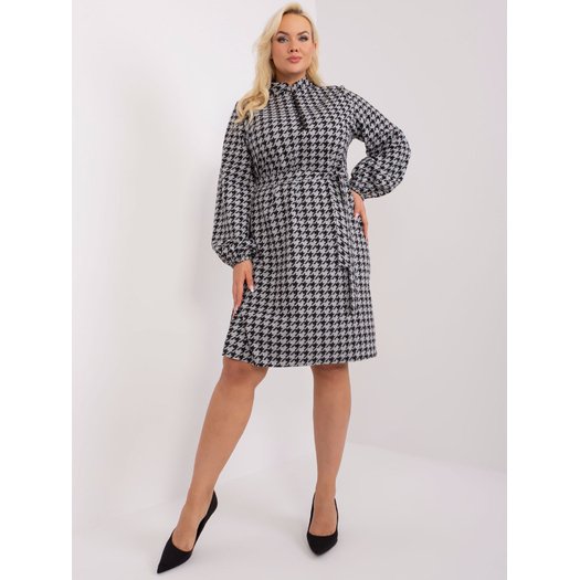 Suknelė-LK-SK-509476.28P-pilka-juoda