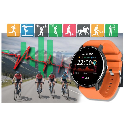 Išmanusis laikrodis unisex GRAVITY GT1-6 - Pulsometras,  (sg015f)