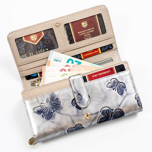 Piniginė moterims Peterson PTN 421077-BF SILVER 10