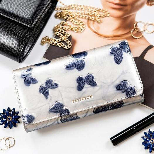 Piniginė moterims Peterson PTN 421077-BF SILVER 1