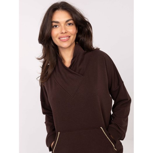 Bluza-RV-BL-A874.01P-ciemny brązowy 1