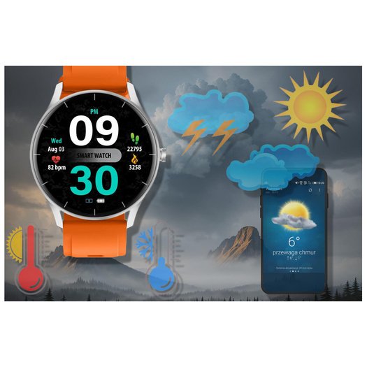 Išmanusis laikrodis unisex GRAVITY GT2-8 - BLUETOOTH,  (sg019h)