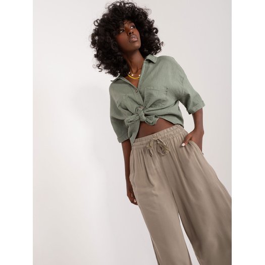 Spodnie-D73761M62237E-khaki 3
