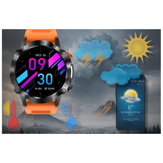 SMARTWATCH MĘSKI GRAVITY GT20-3 - AMOLED, DODATKOWY PASEK (sg024c)