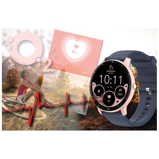 SMARTWATCH UNISEX GRAVITY GT1-7 PRO - ROZMOWY BLUETOOTH, DODATKOWY PASEK (sg027g)