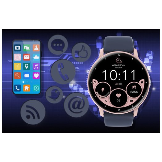 SMARTWATCH UNISEX GRAVITY GT1-7 PRO - ROZMOWY BLUETOOTH, DODATKOWY PASEK (sg027g)