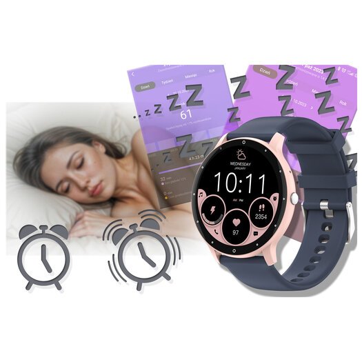 SMARTWATCH UNISEX GRAVITY GT1-7 PRO - ROZMOWY BLUETOOTH, DODATKOWY PASEK (sg027g)
