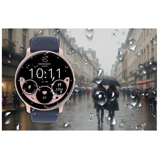 SMARTWATCH UNISEX GRAVITY GT1-7 PRO - ROZMOWY BLUETOOTH, DODATKOWY PASEK (sg027g)