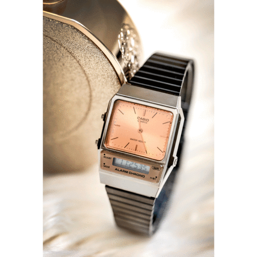Laikrodis UNISEX CASIO Vintage Dual Time AQ-800ECGG-4ADF + BOX