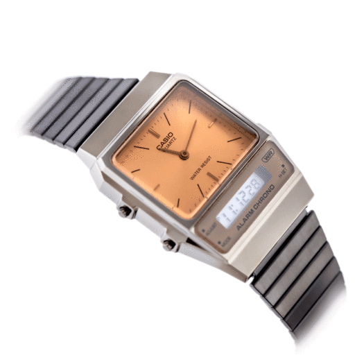 Laikrodis UNISEX CASIO Vintage Dual Time AQ-800ECGG-4ADF + BOX