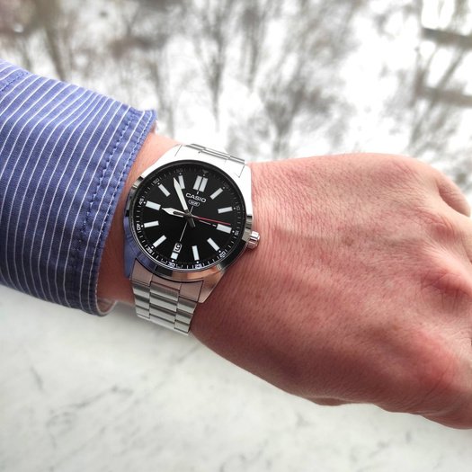 Laikrodis vyrams CASIO MTP-VD02D-1E (zd217b) + BOX