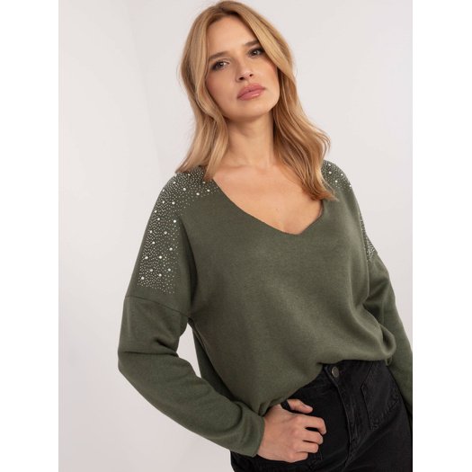 Megztinis-DHJ-SW-17690.21-khaki