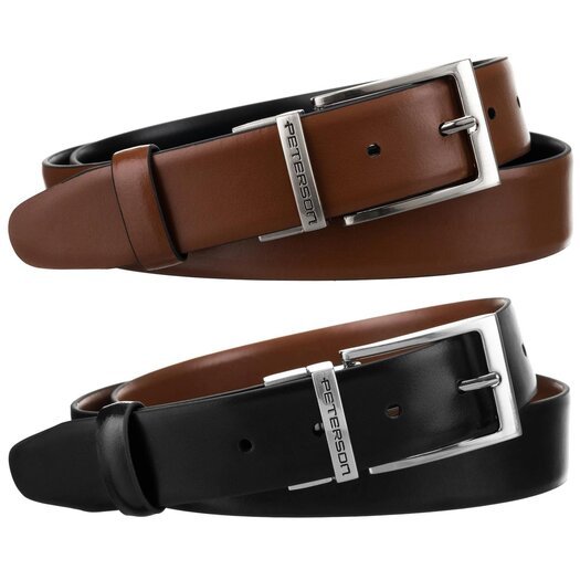 Diržas vyrams Peterson PTN KL-B006-S001 BLACK-BROWN