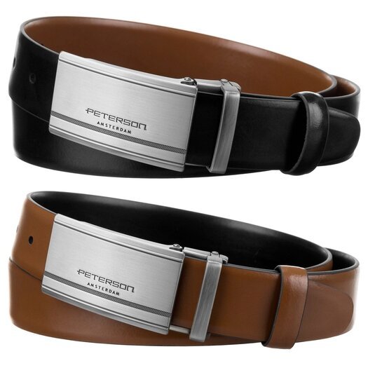Diržas vyrams Peterson PTN KL-B006-S001 BLACK-BROWN 6