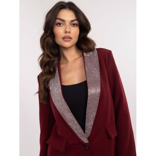 Švarkas moterims-DHJ-MA-19926.85P-bordo