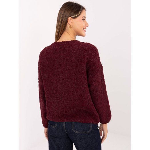 Sweter-MI-SW-3WB219.21-bordowy 3