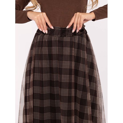 Spódnica-MI-SD-271329-2.02-brązowy 2