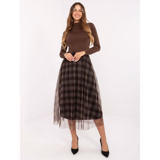 Spódnica-MI-SD-271329-2.02-brązowy 1