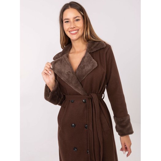 Płaszcz-IT-PL-4602.01P-brązowy 2
