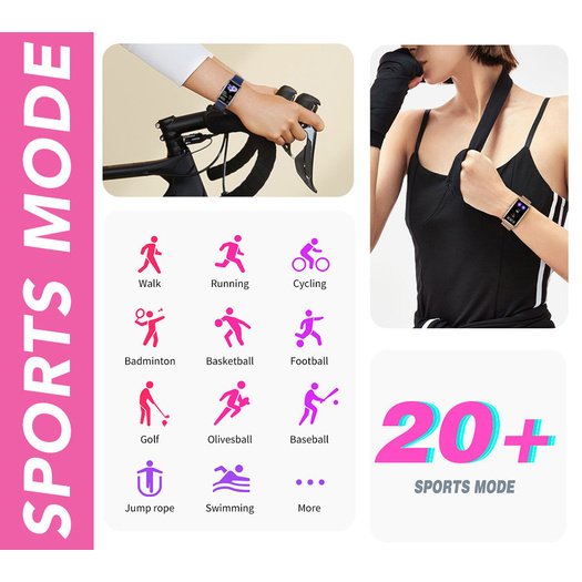 SMARTWATCH FOR WOMEN Rubicon RNCF04 - SPORTS MODES, SNOW MONITOR (sr050b) 7