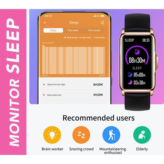 SMARTWATCH FOR WOMEN Rubicon RNCF04 - SPORTS MODES, SNOW MONITOR (sr050b) 9