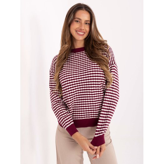 Sweter-IT-SW-93190.15-bordowy 1