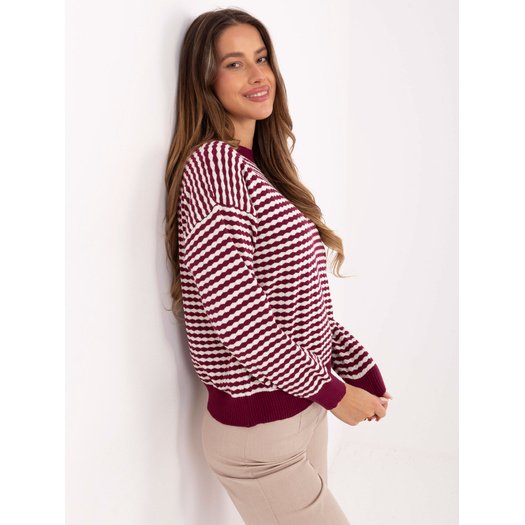 Sweter-IT-SW-93190.15-bordowy 3