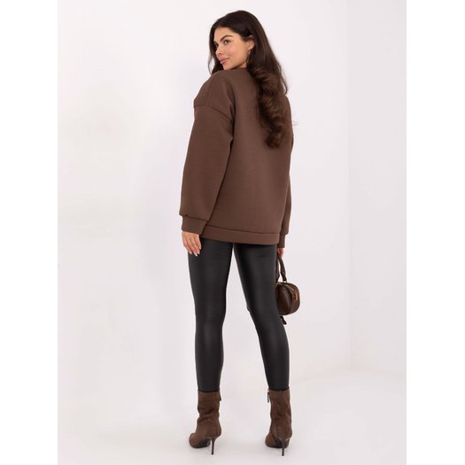 Bluza-MI-BL-4216-1.82-brązowy 3 Bluza-MI-BL-4216-1.82-brązowy 3