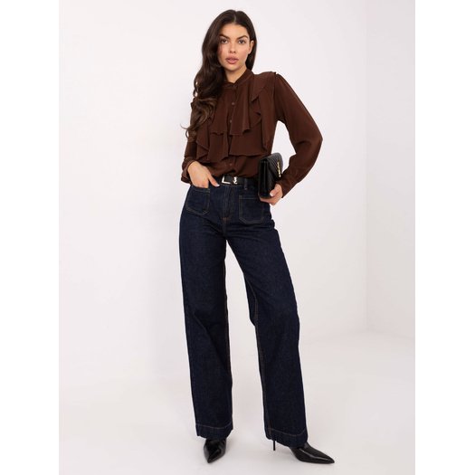 Koszula-MI-KS-3282.53-brązowy 2