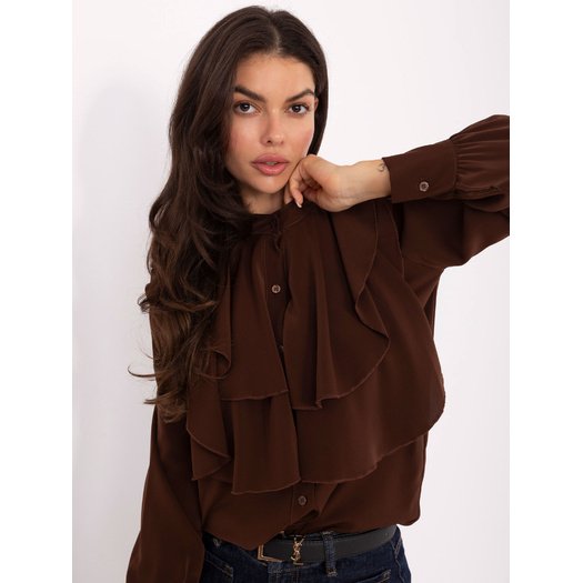 Koszula-MI-KS-3282.53-brązowy