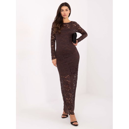 Sukienka-MI-SK-A1564.22P-brązowy 2