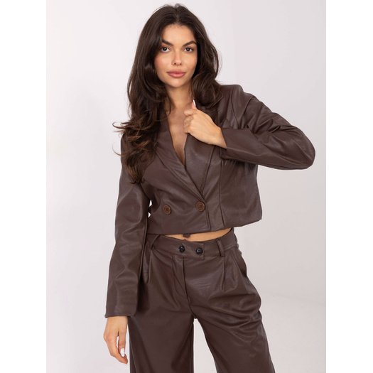 Moteriška striukė ITALY MODA IT-KR-FL9719.06P – ruda