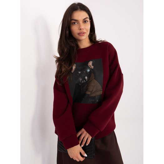 Bluza-MI-BL-4216-1.82-bordowy 4