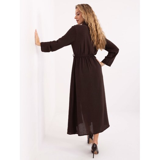 Sukienka-MI-SK-C258.16-ciemny brązowy